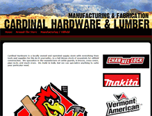 Tablet Screenshot of cardinalhardware.net